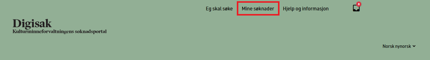 Mine søknader