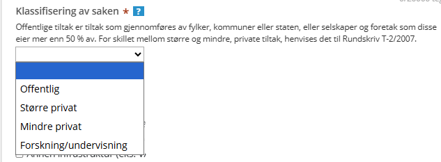 Klassifisere sak