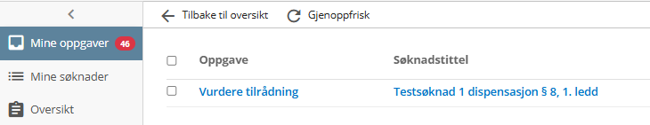 Åpne tilrådning