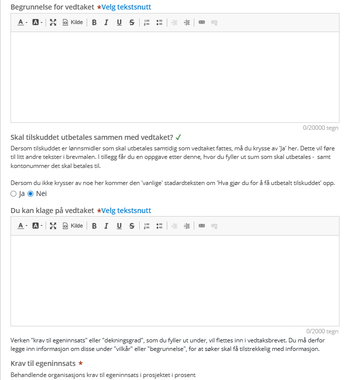 Forfatte tilskuddsvedtak 4