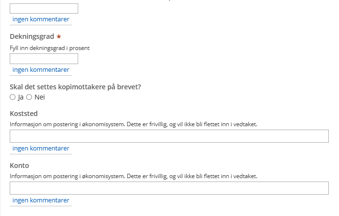 Forfatte tilskuddsvedtak 5