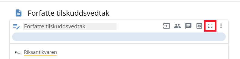 Fullskjerm på
