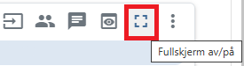 Fullskjerm på
