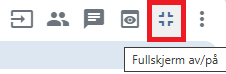 Fullskjerm av